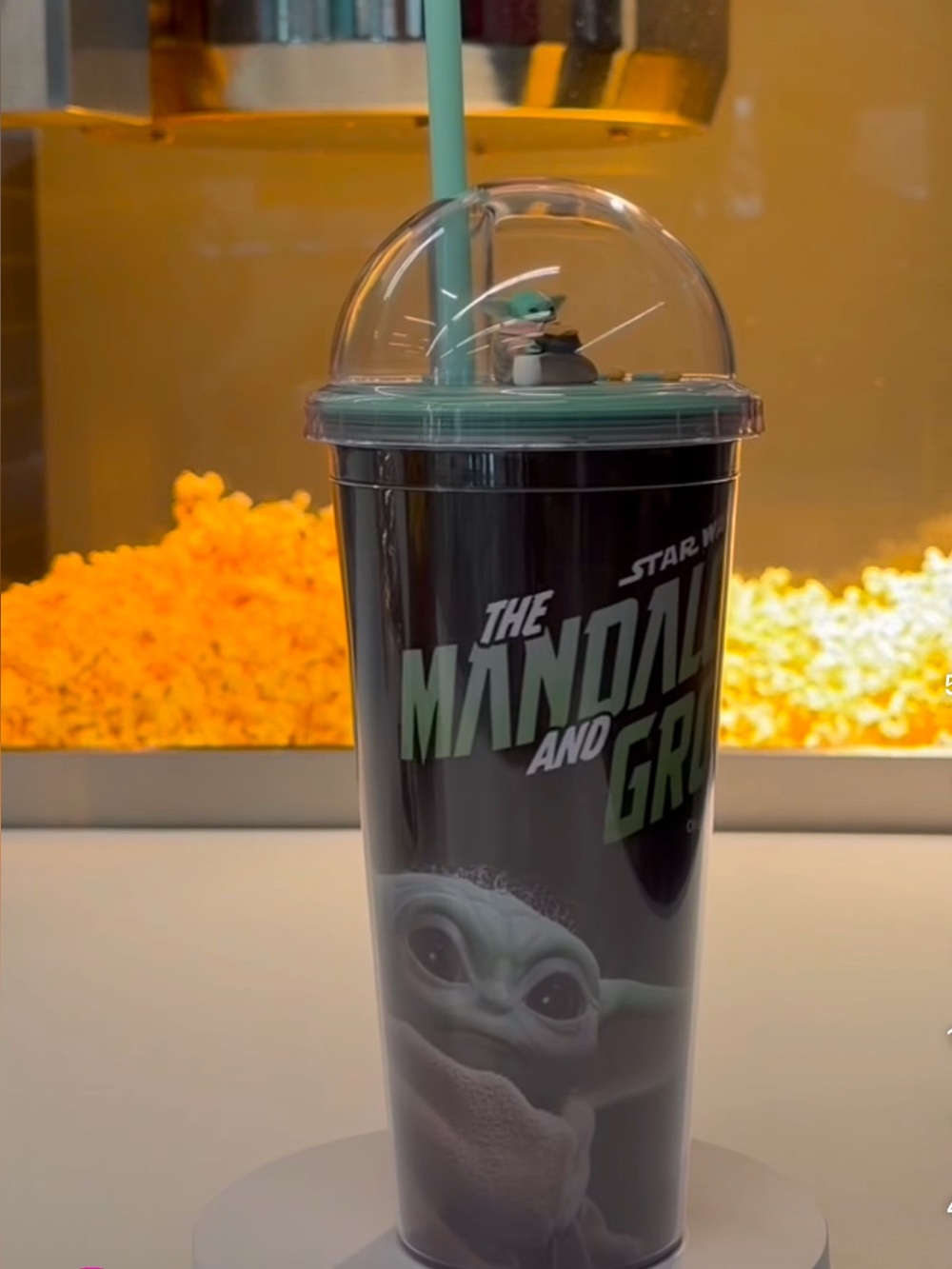Star Wars Mandalorian & Grogu Dome Tumbler w Straw-Cinemark Exclusive NWT! - Picture 11 of 13